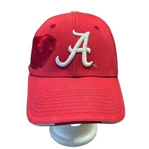 Alabama Crimson Tide BASEBALL CAP Deep Red Raised Embroidered‎ A & Elephant